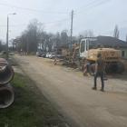 Zdjęcie z rozbudowy ulicy Kolejowej w Wieluniu / fot.: Sławomir Rajch