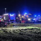 Na zdjęciu poważny wypadek w m. Urbanice pod Wieluniem / fot.: Sławomir Rajch