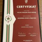 Dzięki certyfikacji Akademia może uczestniczyć w oficjalnych rozgrywkach piłkarskich....