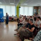 Zdjęcia ze spotkania z dr Aleksandrą Kosmędą w I LO w Wieluniu / fot.: Elżbieta Mizak