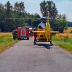 Wypadek w Świątkowicach w gminie Lututów / fot.: OSP KSRG Chojny