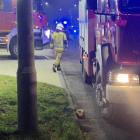 Zdjęcie z miejsca pożaru ciężarówki w Wieluniu / fot.: Czytelnik