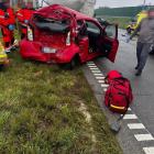 Zdjęcie z karambolu na autostradzie A1 pod Częstochową / fot.: Pomoc drogowa DIM Car