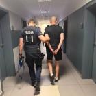 Na zdjęciu zatrzymanie pijanego rowerzysty z narkotykami w Opocznie / fot.: KPP w Opocznie