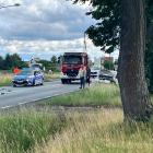 Zdjęcie pokazuje wypadek na DK45 w Wydrzynie. / Fot.: Adam Adrjanek