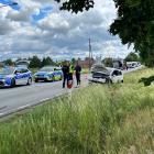 Zdjęcie pokazuje wypadek na DK45 w Wydrzynie. / Fot.: Adam Adrjanek