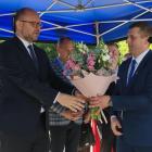 Zdjęcia z uroczystego otwarcia wyremontowanej drogi powiatowej i nowej ścieżki...