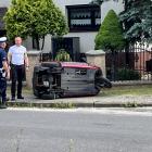 Zdjęcie pokazuje kolizję drogową w Działoszynie. / Fot.: Adam Adrjanek