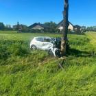 Na zdjęciu wypadek w m. Wandalin, gm. Złoczew, pow. sieradzki / fot.: KPP w Sieradzu
