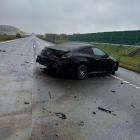 Zdjęcie z karambolu na autostradzie A1 pod Częstochową / fot.: Pomoc drogowa DIM Car