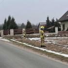 Zdjęcie z miejsca wypadku w gospodarstwie rolnym w Załęczu Małym (gm. Pątnów, pow....