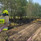 Na zdjęciu pożar lasu i nieużytków w Rząśni / fot.: OSP KSRG Sulmierzyce