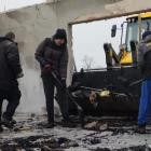 Zdjęcie z pogorzeliska po tragicznym pożarze domu w m. Gaszyn (gm. Wieluń, pow....