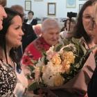 Zdjęcie z uroczystego jubileuszu 100-lecia Szkoły Podstawowej im. Jana Pawła II w...