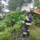 Zdjęcia z usuwania skutków wichury w gminie Sulmierzyce / fot.: OSP KSRG Sulmierzyce