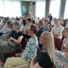 Zdjęcia ze spotkania z dr Aleksandrą Kosmędą w I LO w Wieluniu / fot.: Elżbieta Mizak