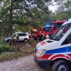 Zdjęcia z wypadku w Czartkach / fot.: KSRG OSP Zborowskie