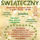 Plakat zapraszający na jarmark świąteczny