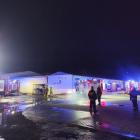 Na zdjęciu pożar hali magazynowej przy ul. Fabrycznej w Wieluniu / fot.: KP PSP w Wieluniu