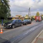 Na zdjęciu kolizja w Pankach (pow. kłobucki, woj. śląskie) / fot.: OSP KSRG Panki