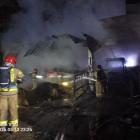 Na zdjęciu pożar w gospodarstwie w m. Jastrzygowice, gm. Gorzów Śląski, pow. oleski,...