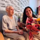 Na zdjęciu przyjęcie urodzinowe Janiny Podgórniak, 104-latki z gminy Konopnica / fot.:...