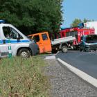 Na zdjęciu wypadek na DK45 Emanuelina – Czarnożyły / fot.: Joanna Major