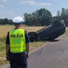Wypadek w Świątkowicach w gminie Lututów / fot.: KPP Wieruszów