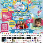 Zdjęcie pokazuje plakat z harmonogramem imprezy