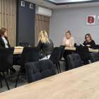 Na zdjęciu uczestnicy zebrania w Przedsiębiorstwie Komunalnym w Wieluniu w sprawie...
