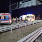 Wypadek na A1 w gminie Kamieńsk / fot.: Komenda Powiatowa Państwowej Straży Pożarnej w...