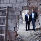Maciej Bryś i Krzysztof Dziuba w trakcie doglądania inwestycji / fot.: Sławomir Rajch