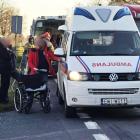 Wypadek z udziałem karetki pogotowia pod Wieluniem / fot.: Sławomir Rajch
