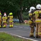Na zdjęciu wypadek na DK43 w Dzietrznikach (gm. Pątnów, pow. wieluński) / fot.: Joanna...