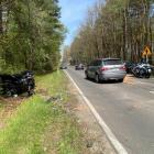 Wypadek w m. Dębiec w gminie Ostrówek / fot.: Iwona Domagała