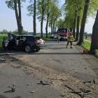 Zdjęcia z wypadku w miejscowości Grabów Wójtostwo / fot.: OSP Grabów nad Prosną