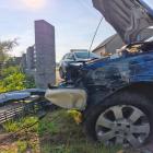 Na zdjęciu wypadek w m. Barany, gm. Pajęczno, pow. pajęczański / fot.: Joanna Major
