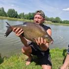 Na zdjęciu zawody wędkarskie na zbiorniku Pietrzyków II tura o tytuł mistrza koła PZW...