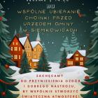 Plakat-zaproszenie na wspólne ubieranie choinki w Siemkowicach