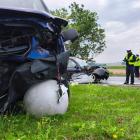 Na zdjęciu wypadek w m. Rychłowice pod Wieluniem / fot.: Joanna Major