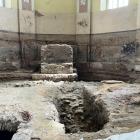 Zdjęcie pokazuje kościół ewangelicki w Wieluniu podczas wykopalisk archeologicznych. /...