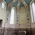 Zdjęcie pokazuje kościół ewangelicki w Wieluniu podczas wykopalisk archeologicznych. /...