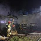 Na zdjęciu pożar w gospodarstwie w m. Jastrzygowice, gm. Gorzów Śląski, pow. oleski,...