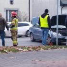 Zdjęcie z miejsca wypadku w Wieluniu na skrzyżowaniu 18 Stycznia i Sadowej / fot.:...