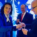 Zdjęcie z uroczystej wieczerzy wigilijnej 2025 w gminie Biała (pow. wieluński) / fot.:...