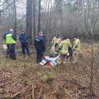 Zdjęcie z akcji poszukiwań i odnalezienia zaginionego mężczyzny w gminie Osjaków /...