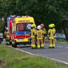 Na zdjęciu wypadek na DK43 w Dzietrznikach (gm. Pątnów, pow. wieluński) / fot.: Joanna...