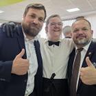 Zdjęcie z uroczystego otwarcia ekopracowni w dwóch wieluńskich szkołach / fot.:...