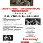 Zdjęcie plakatu z informacjami o pikniku w Kruplinie Radomszczańskim