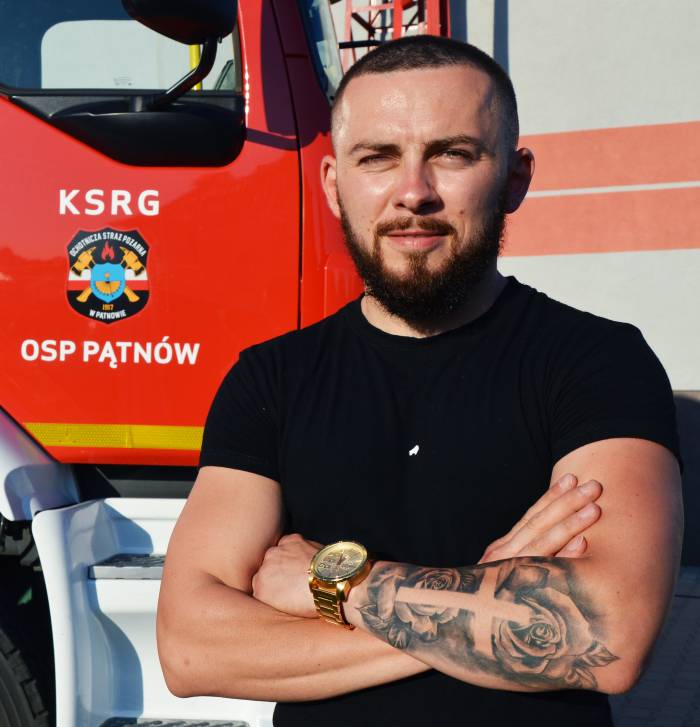 Kamil Błaszczak, prezes OSP w Pątnowie